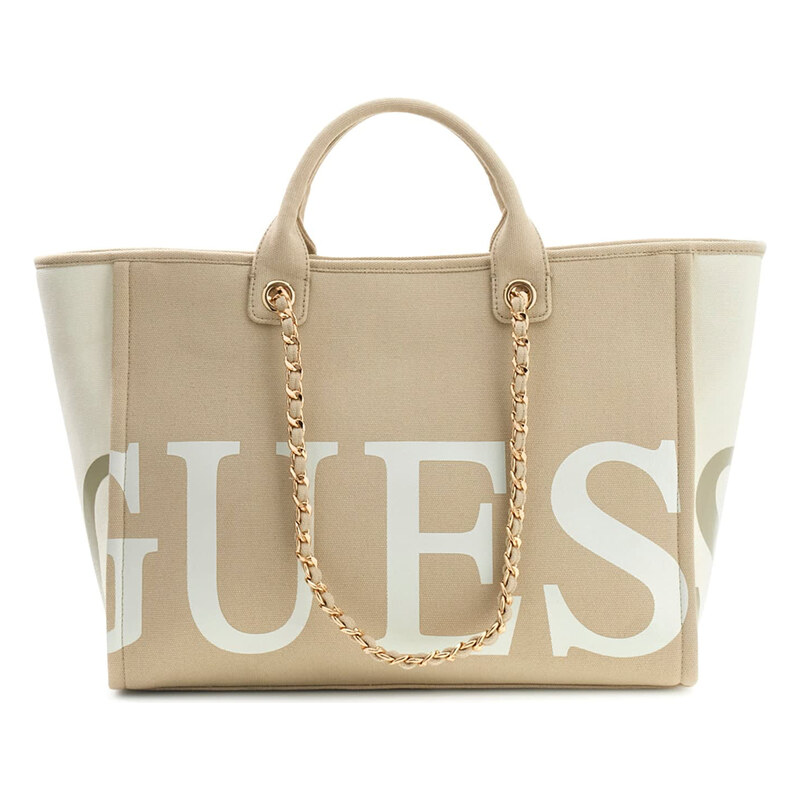 Dámská Taška GUESS GUESS LOGO BEACH MAXI BAG E6GZ03WP750-G1ET – Béžová