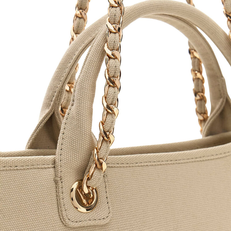 Dámská Taška GUESS GUESS LOGO BEACH MAXI BAG E6GZ03WP750-G1ET – Béžová