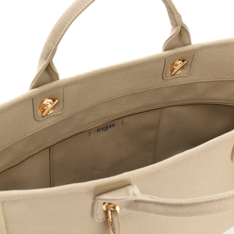 Dámská Taška GUESS GUESS LOGO BEACH MAXI BAG E6GZ03WP750-G1ET – Béžová