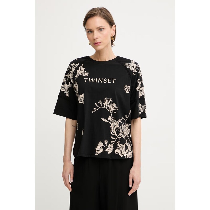 Twinset tričko dámské s bavlnou 115249545