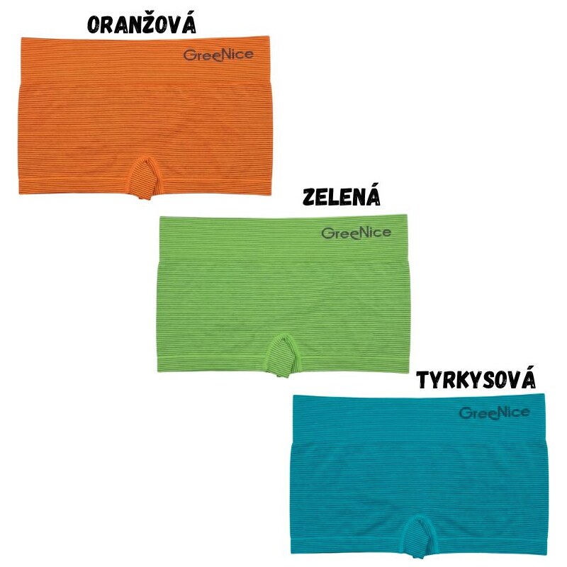 Beiteli Dámské bezešvé(nohavičkové) kalhotky Greenice 61139820