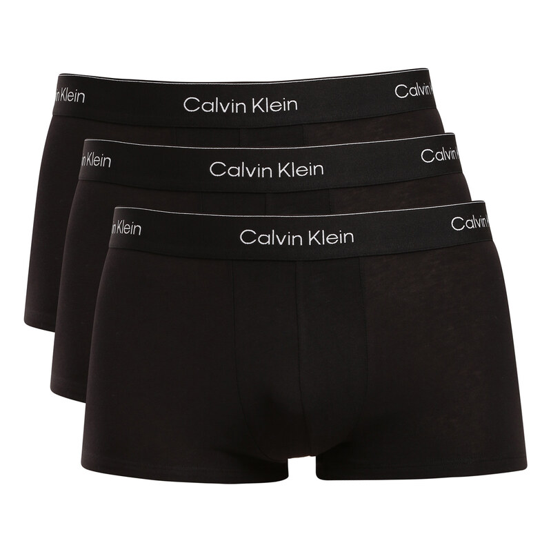 3PACK pánské boxerky Calvin Klein černé (NB4389-TM6)