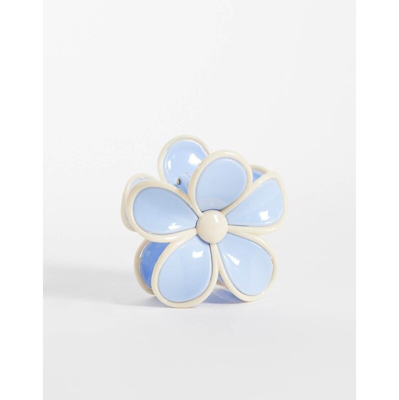 Sui Ava big buttercup hair claw in blue 115184283
