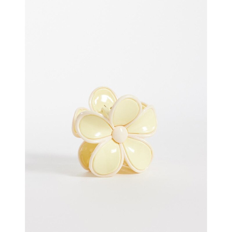 Sui Ava big buttercup hair claw in yellow