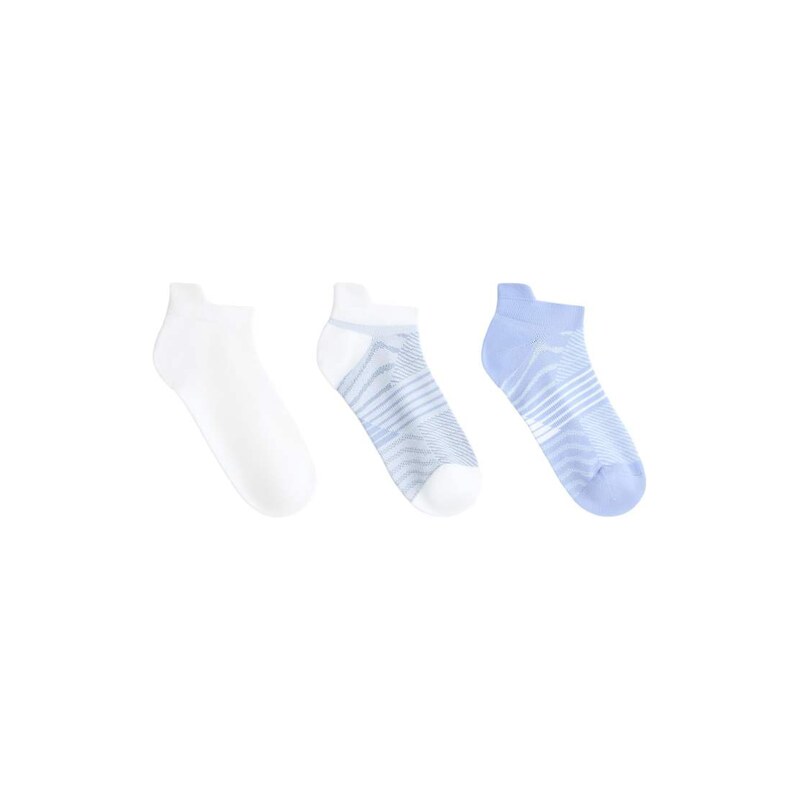 OYSHO 3 pairs of polyamide blend sports sneaker socks with heel tab in 115184588