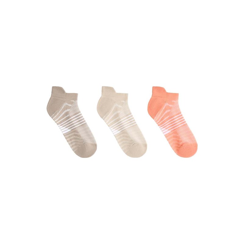 OYSHO 3 pairs of polyamide blend sports sneaker socks with heel tab in 115184589