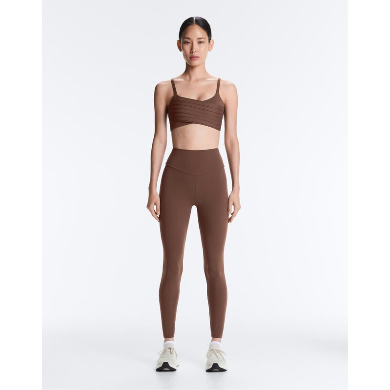 OYSHO Comfortlux high-rise ankle-length leggings in brown