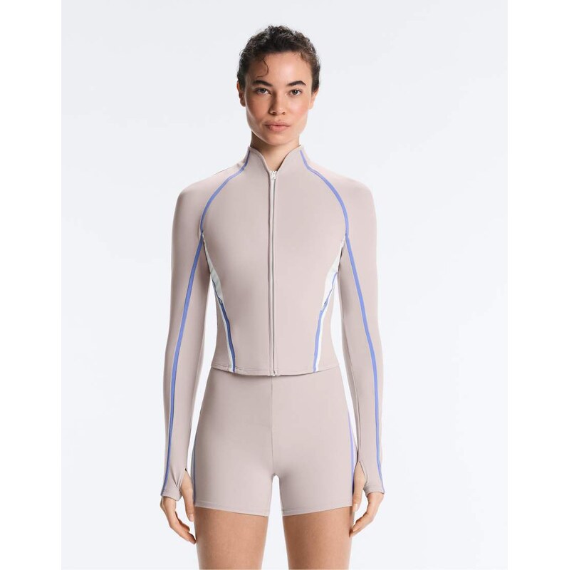 OYSHO Light warm contrast technical jacket in grey