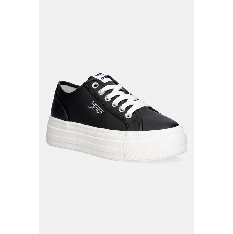 Tommy Jeans TJW FLATFORM SNEAKER LTR tenisky dámské kožené