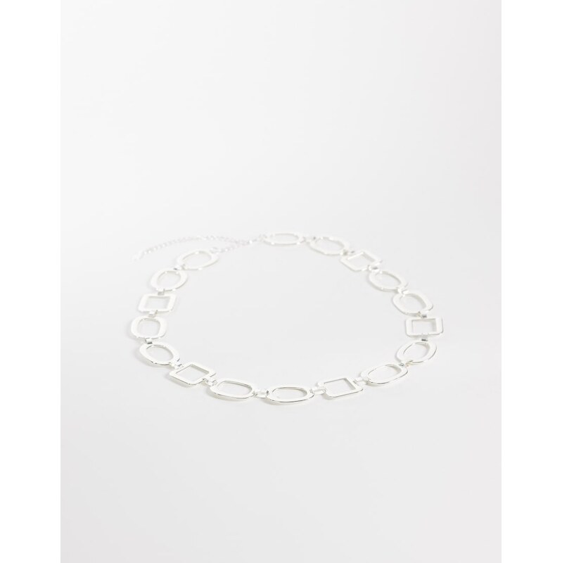 Mango chain belt in silver 115184504