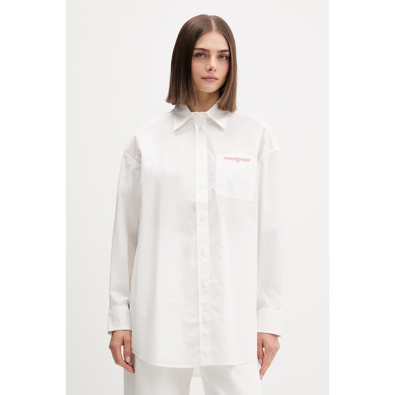 Tommy Jeans košilová halenka dámská bavlněná