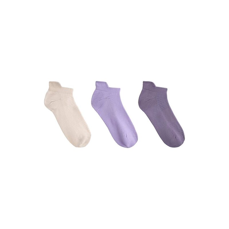 OYSHO 3 pairs of polyamide blend sports sneaker socks with heel tab in 115188593