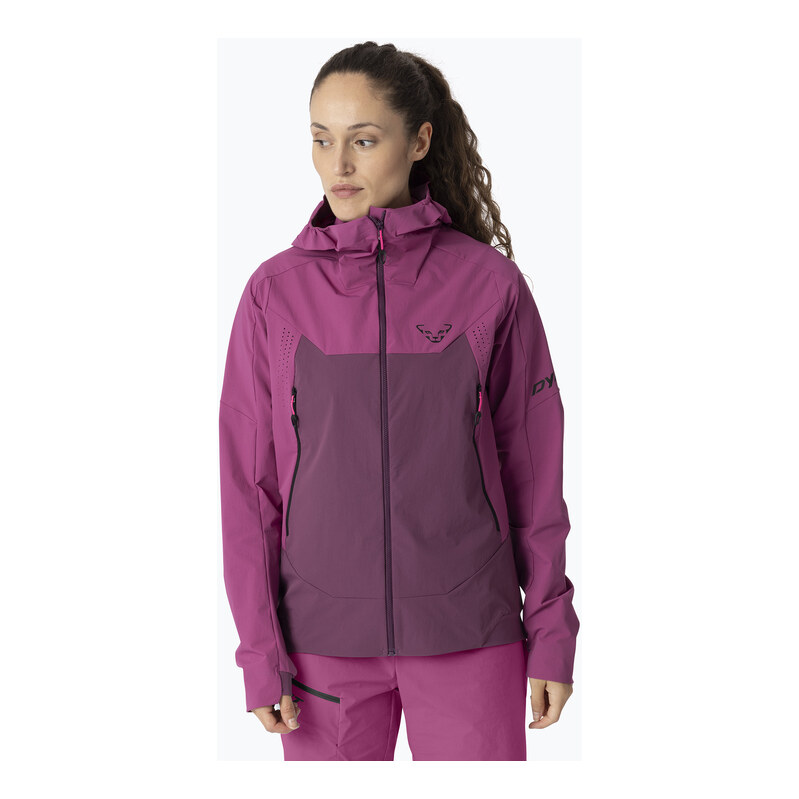 Dámská softshellová bunda DYNAFIT Transalper Dynastretch magenta