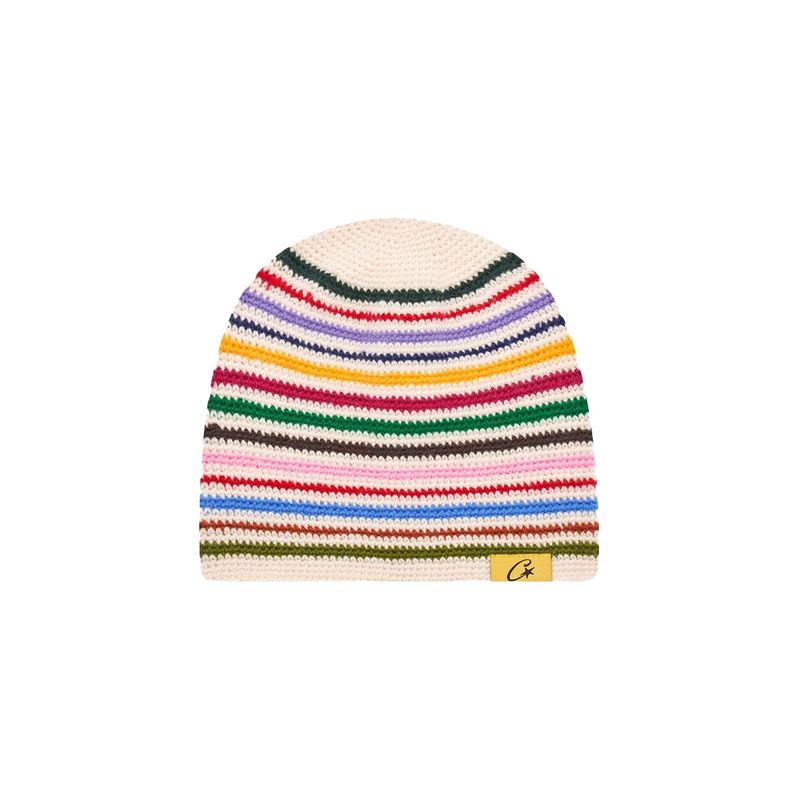 Corteiz Crochet Beanie White/Multicolor