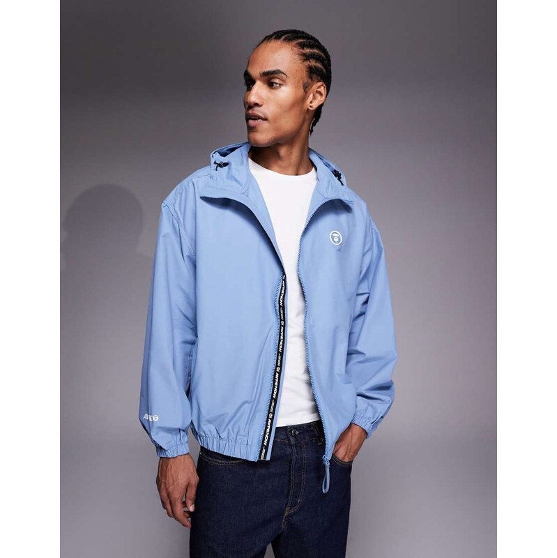 Aape by A Bathing Ape aape now lightweight windbreaker in blue 115188505