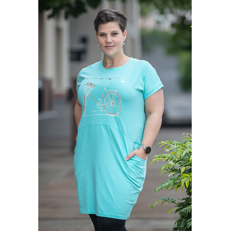 Relevance Fashion Letní tunika JISKRA Barva: mintová, Velikost: