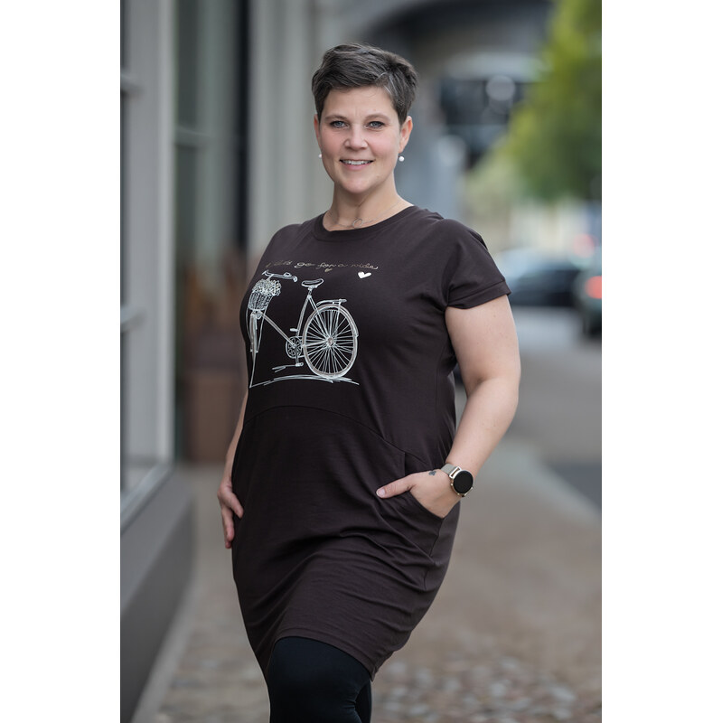 Relevance Fashion Letní tunika JISKRA Barva: čokoládová,