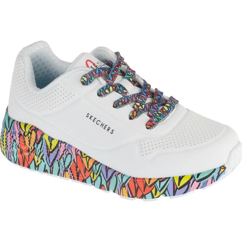 Dívčí tenisky Skechers Uno Lite - Subtle Love bílá/vícebarevná