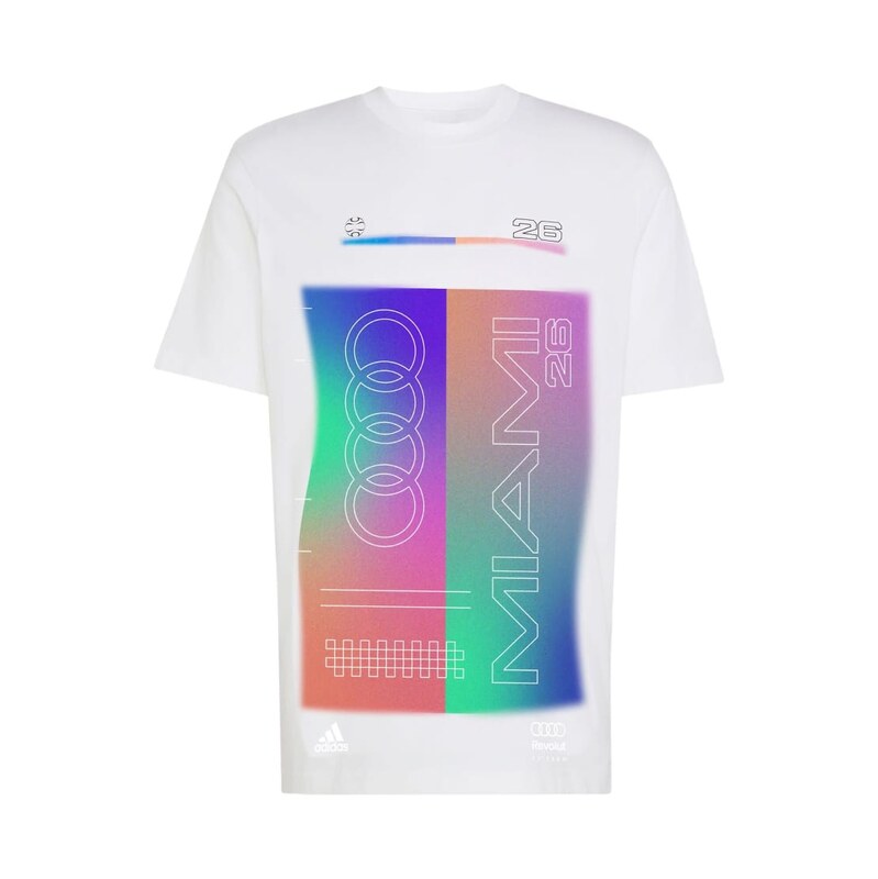 adidas performance Audi formula one team miami graphic tee men
