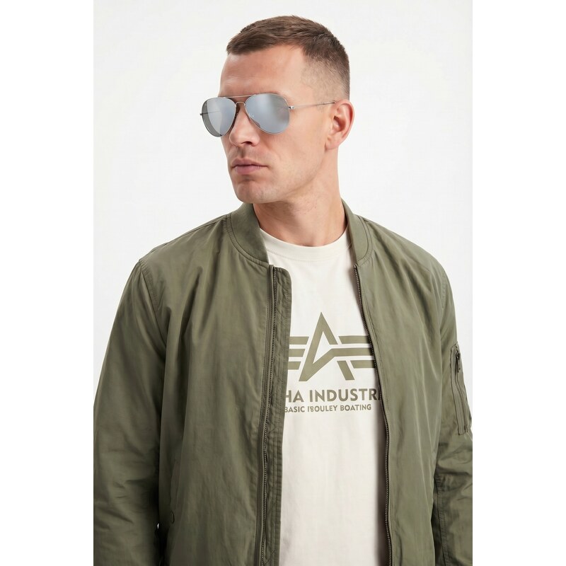 Sluneční brýle Top Gun chrom / stříbrná skla