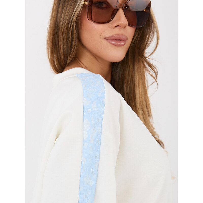 Factory Price Oversize halenka v ecru barvě