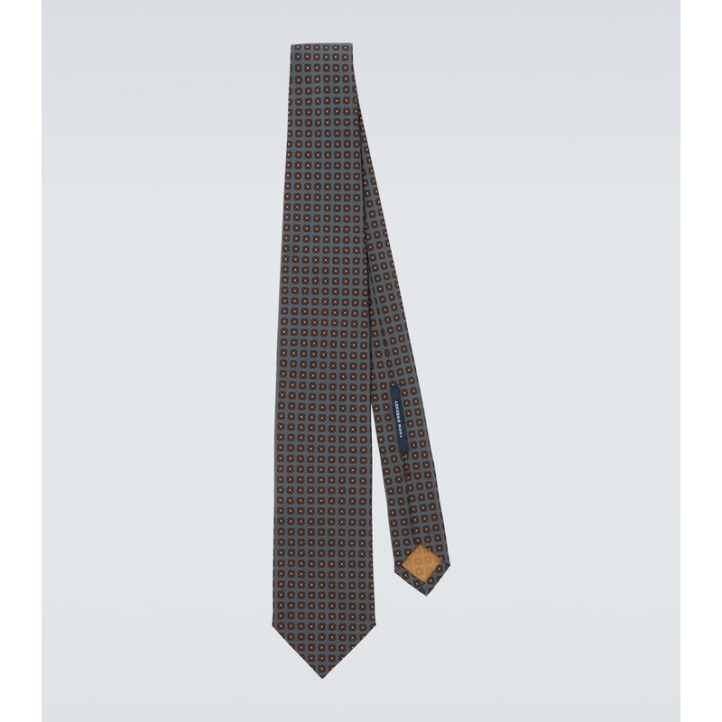 Thom Sweeney Printed silk tie