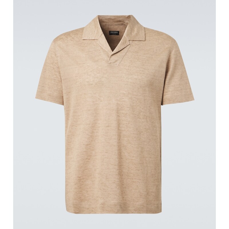 Zegna Linen polo shirt
