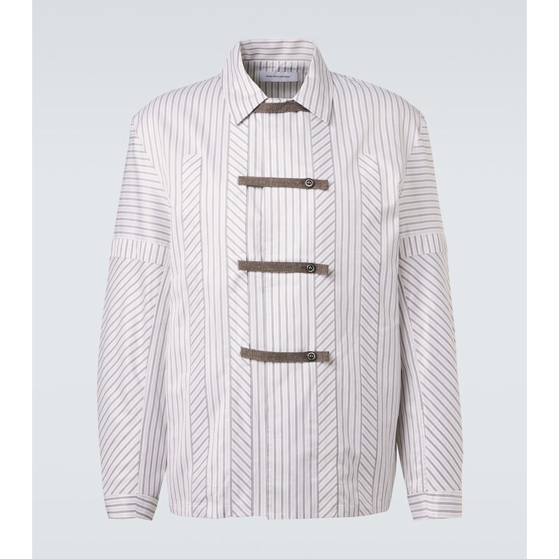 Kiko Kostadinov Kyan striped cotton poplin shirt