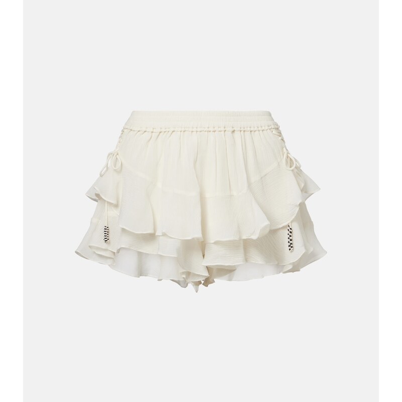Isabel Marant Geisa tiered silk miniskirt