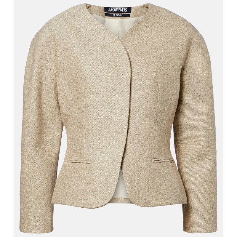 Jacquemus Ovalo cotton and linen jacket