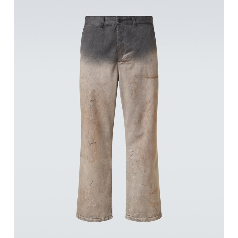 Our Legacy Rig distressed faded wide-leg pants