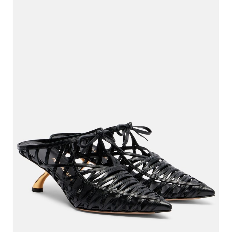 Ferragamo Cirry leather mules