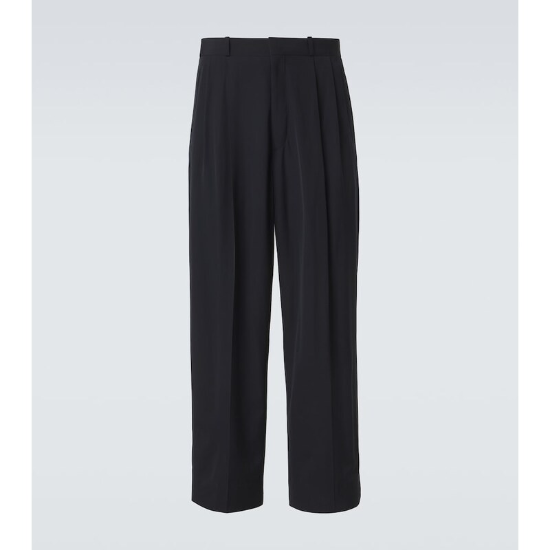 A.Presse Wool-blend wide-leg pants