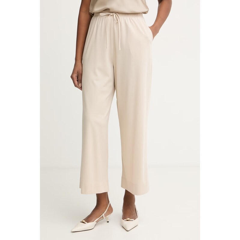 Weekend Max Mara kalhoty dámské se lnem MODICO 115248592