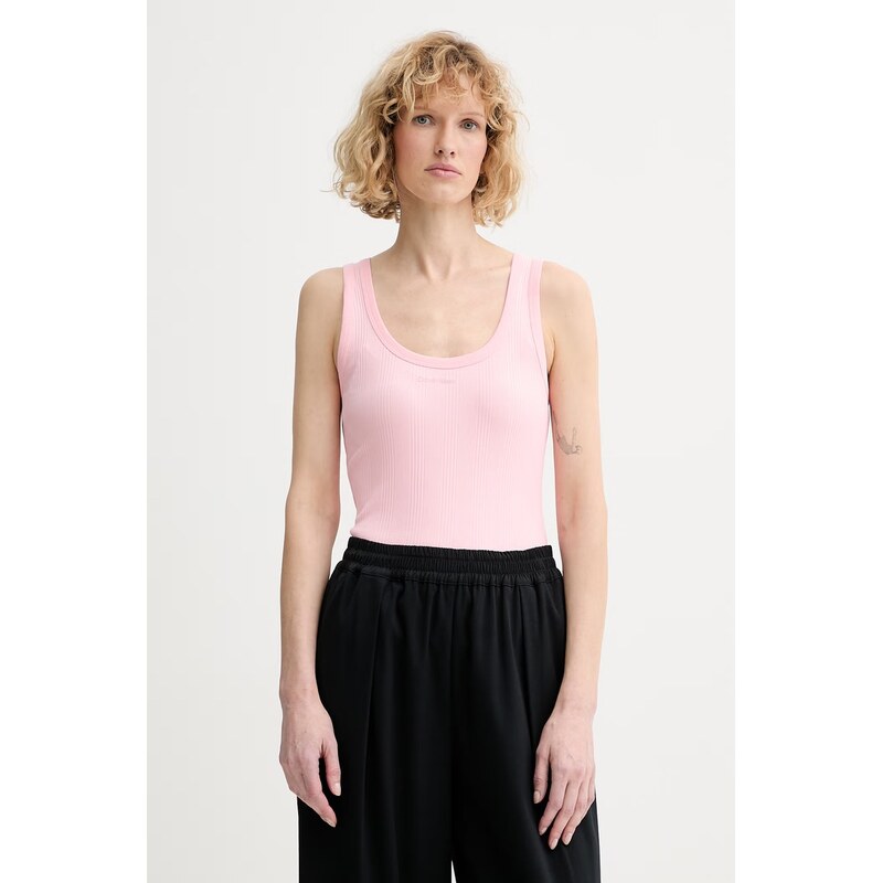 Calvin Klein top dámský bavlněný s elastanem