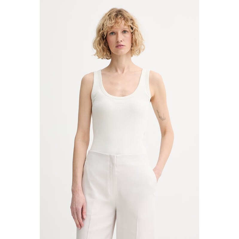 Calvin Klein top dámský bavlněný s elastanem