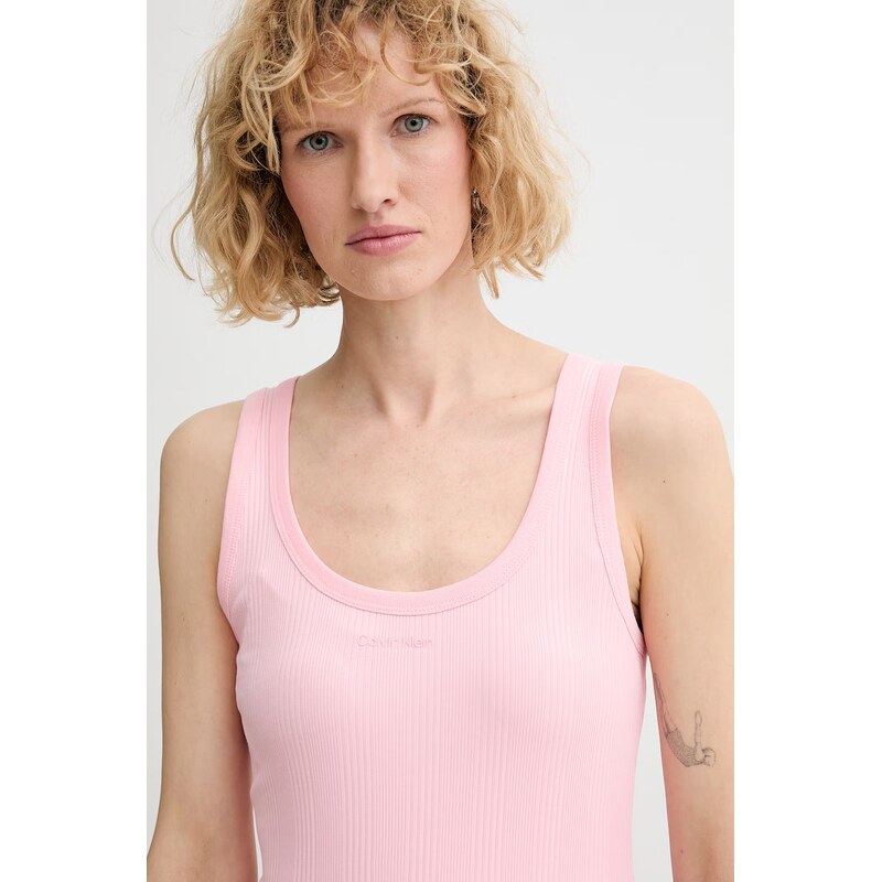 Calvin Klein top dámský bavlněný s elastanem
