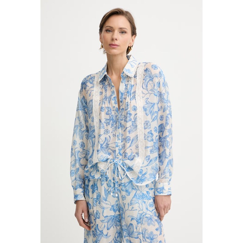 Twinset košile dámská se lnem 115249678