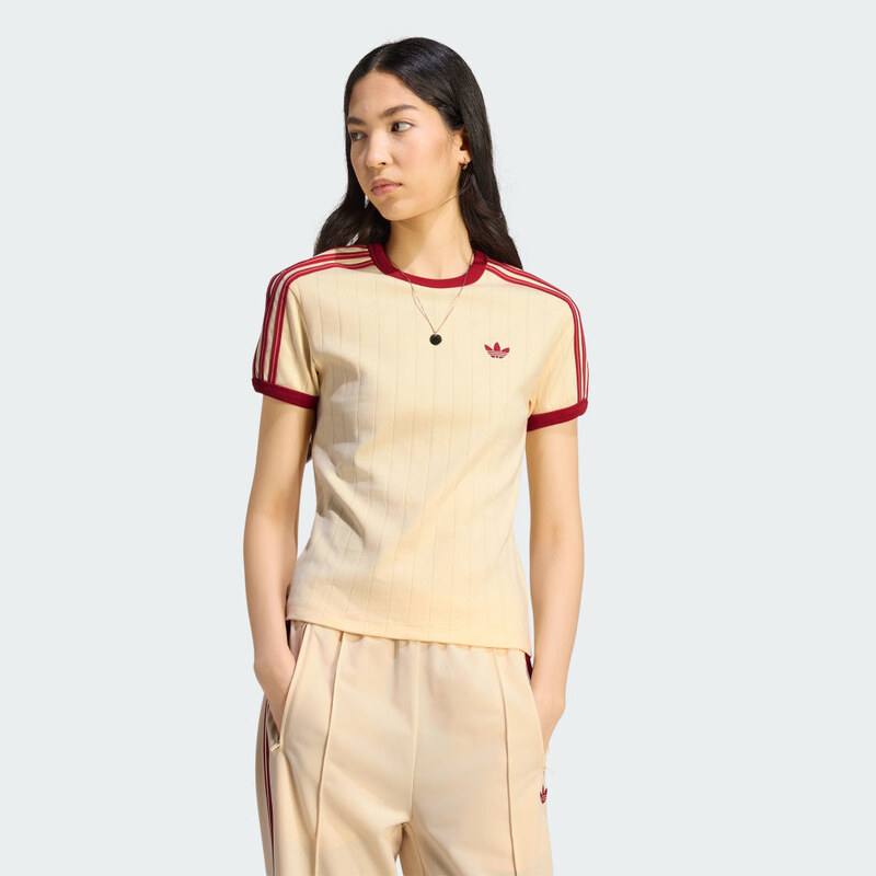 Adidas TRIČKO S KRÁTKÝM RUKÁVEM PINSTRIPE SLIM