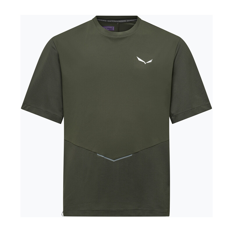 Pánské tričko Salewa Pedroc Dry Hyb dark olive