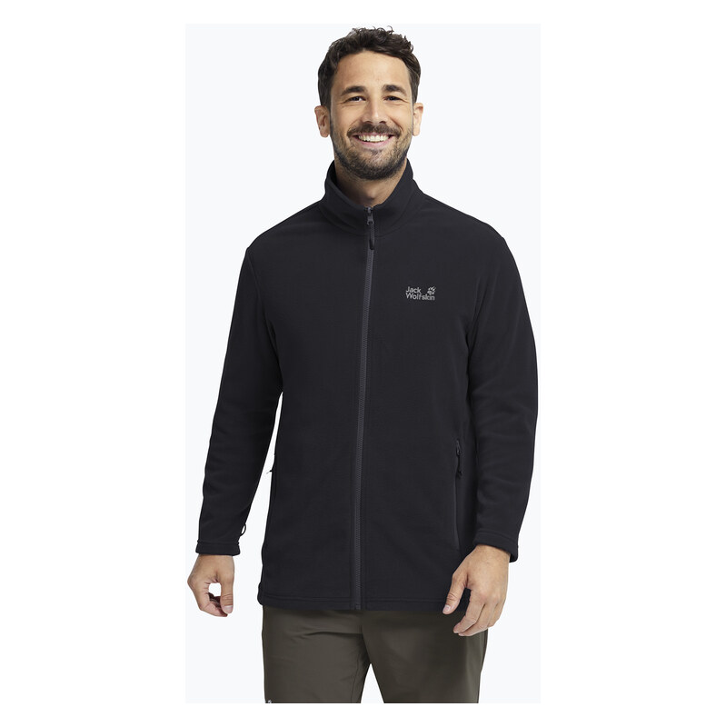 Pánská fleecová mikina Jack Wolfskin Taunus 100 Full Zip black