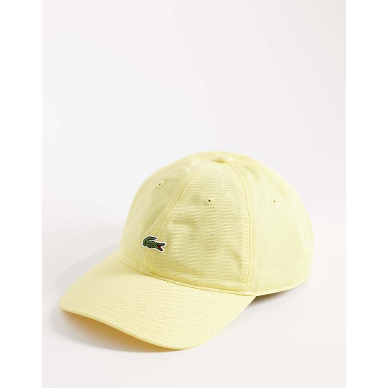 Lacoste logo cap in yellow