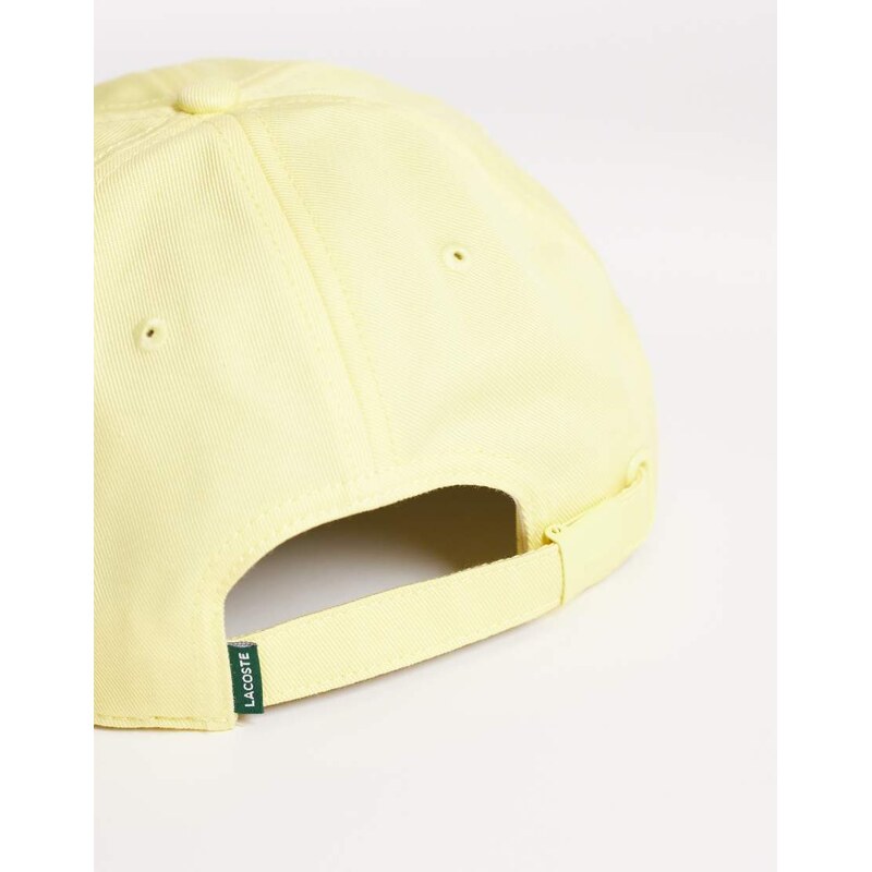 Lacoste logo cap in yellow