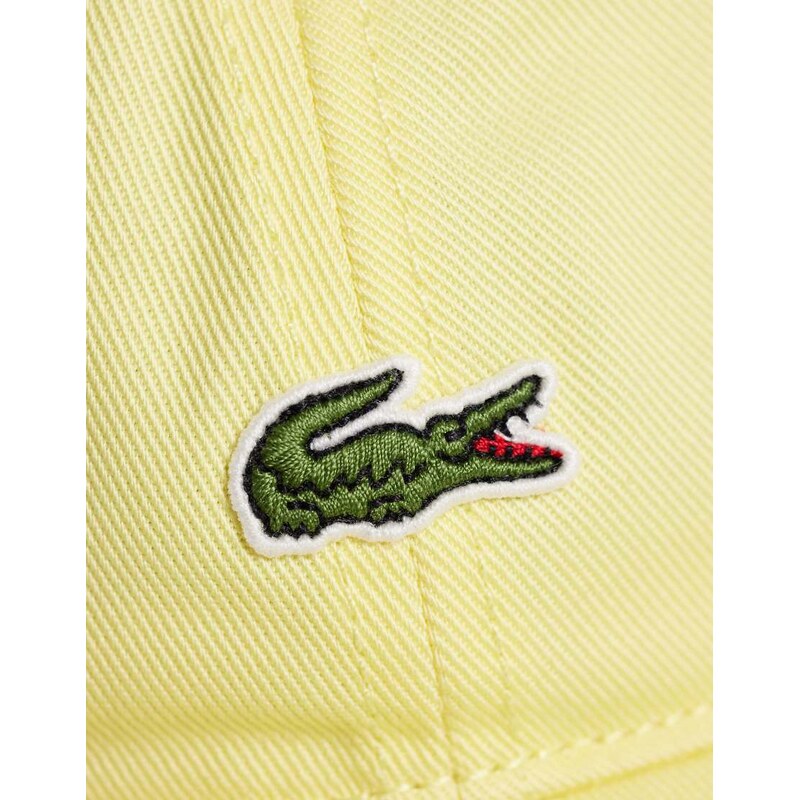 Lacoste logo cap in yellow