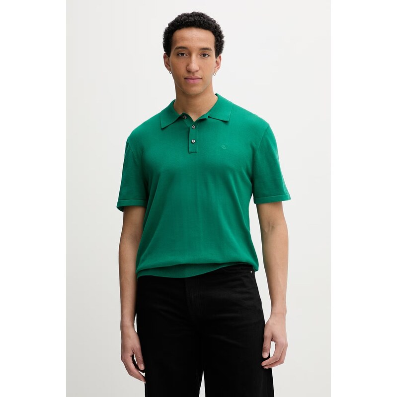 Calvin Klein svetrové polo pánské bavlněné