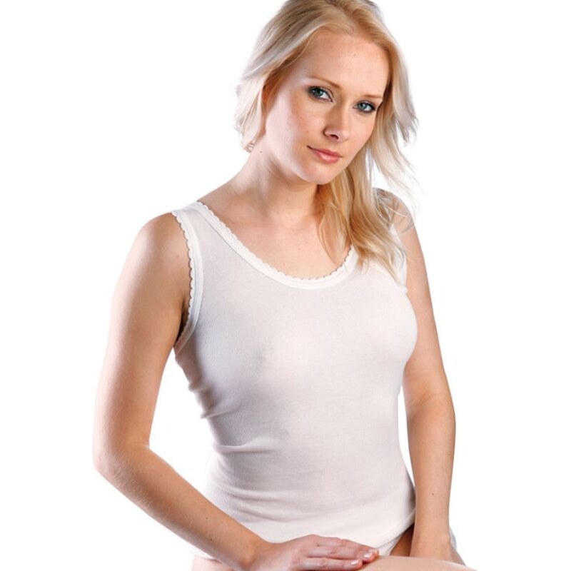 EVONA S-Dámská košilka Mis - bílá barva 61138655