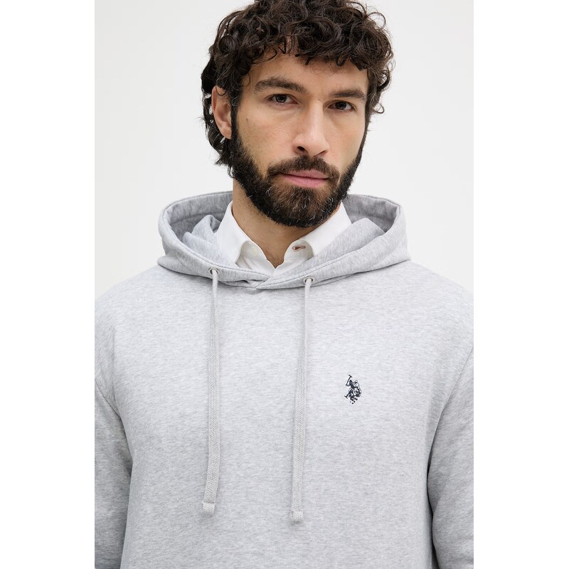 U.S. Polo Assn. mikina s kapucí pánská s bavlnou DHM LB