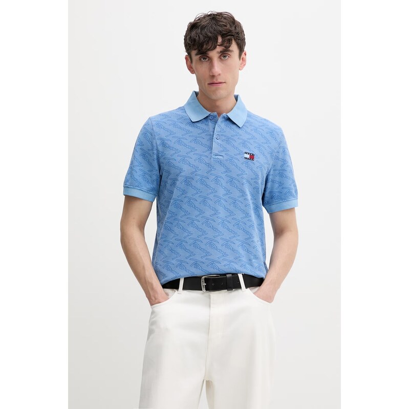Tommy Jeans polo pánské bavlněné