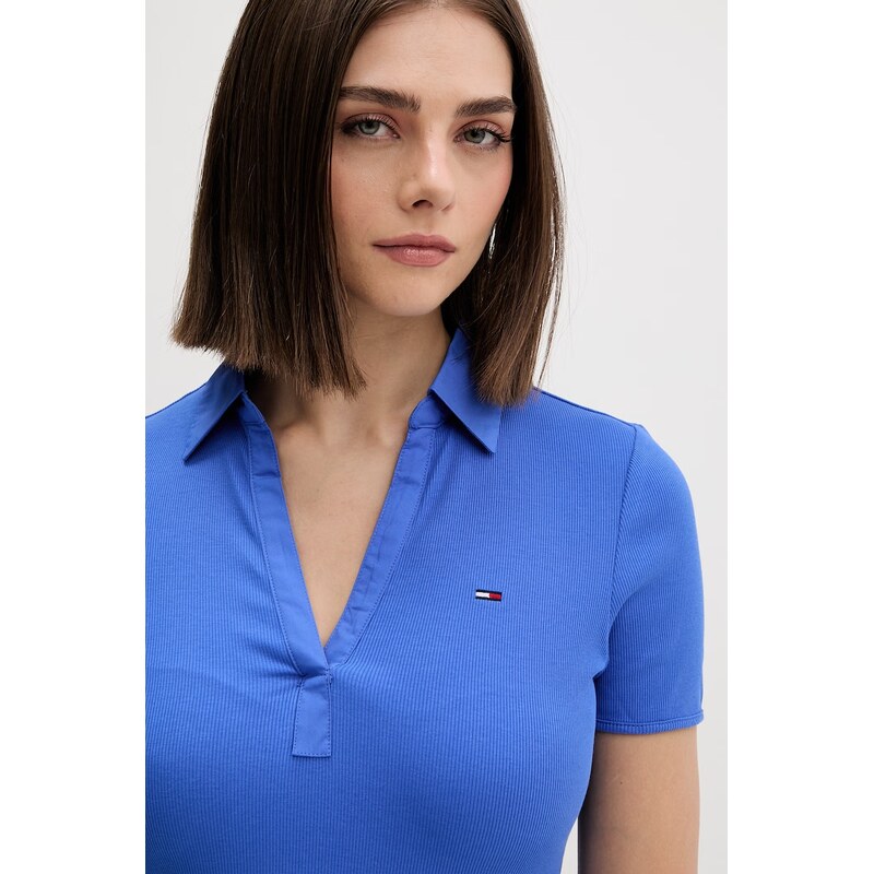 Tommy Jeans šaty s bavlnou