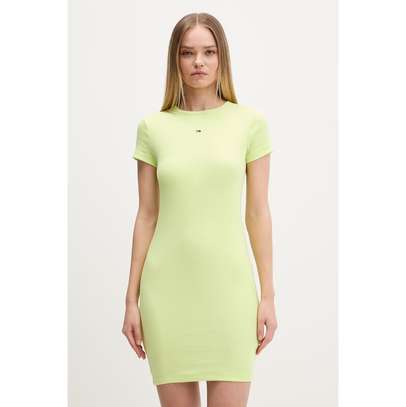 Tommy Jeans bodycon šaty bavlněné s elastanem